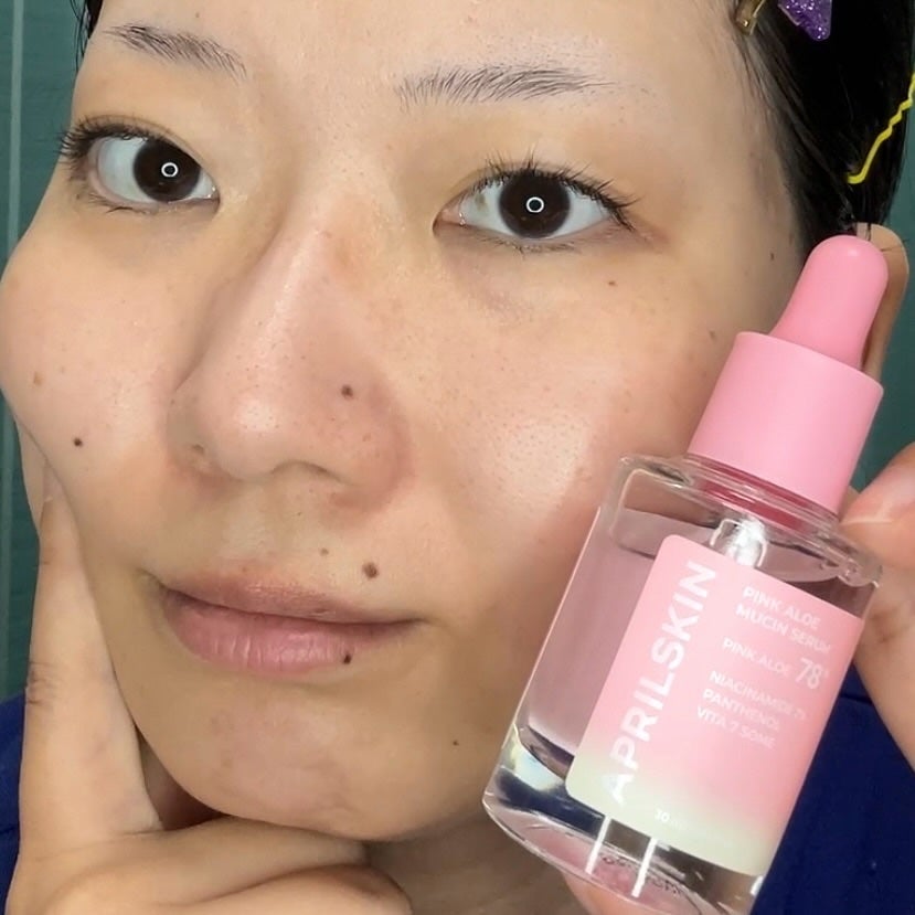ピンクアロエムチンセラム/APRILSKIN/美容液を使ったクチコミ(6枚目)