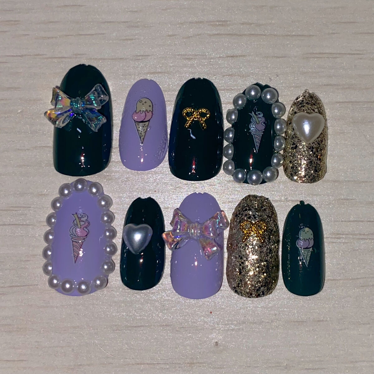 ネイルパーツ/セリア/ネイルチップ・パーツを使ったクチコミ（2枚目）