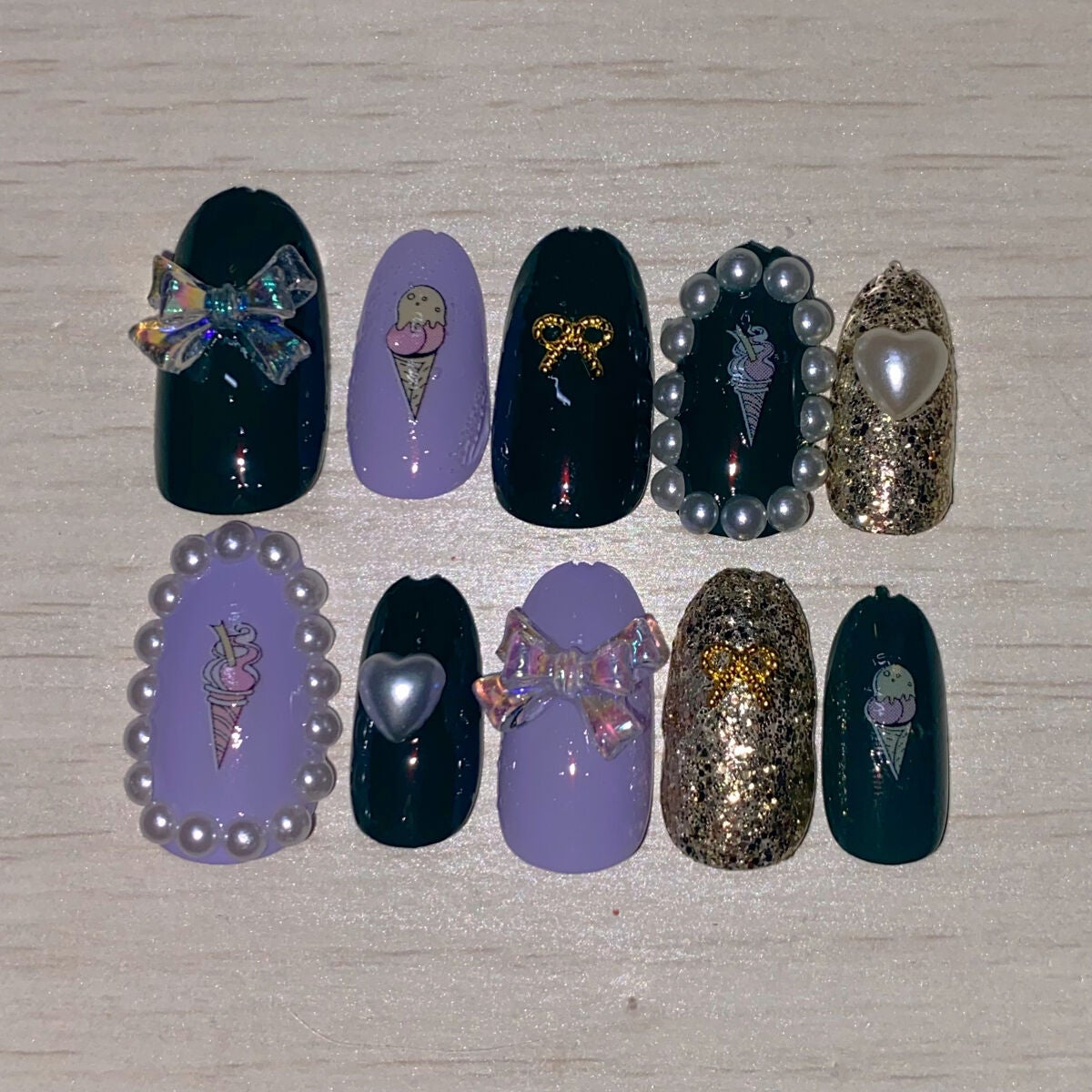 しずくネイルシール/キャンドゥ/ネイルシールを使ったクチコミ(2枚目)