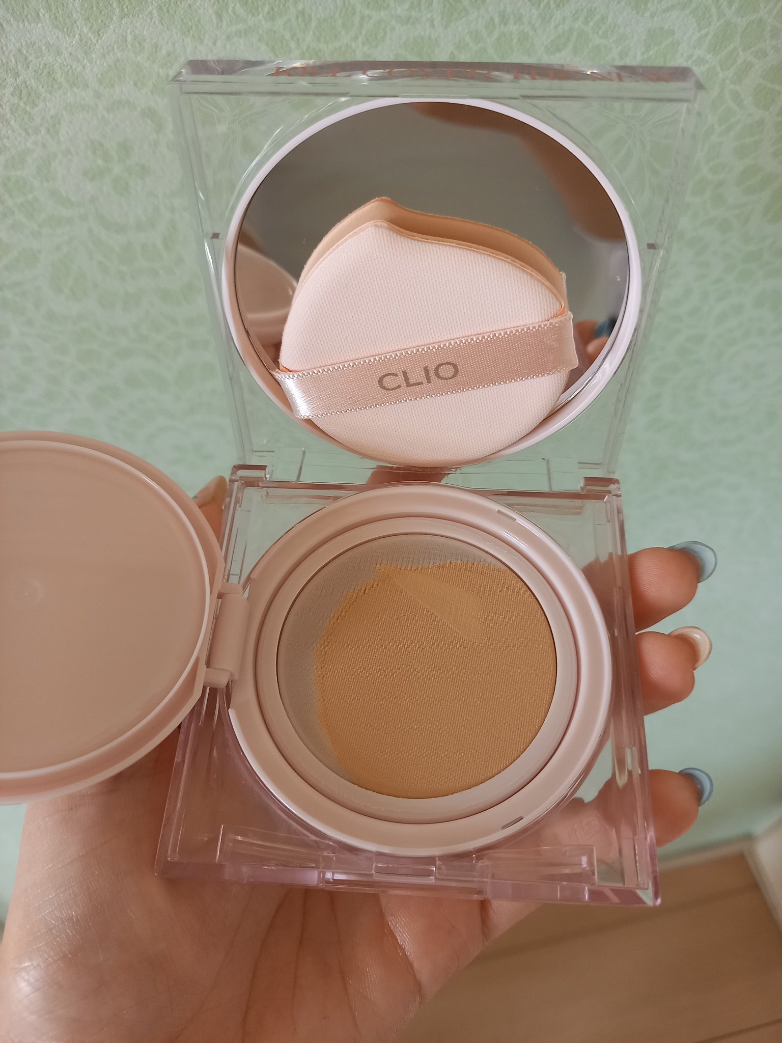 キル カバー メッシュ グロウ クッション 04 GINGER/CLIO/クッションファンデーションを使ったクチコミ（2枚目）