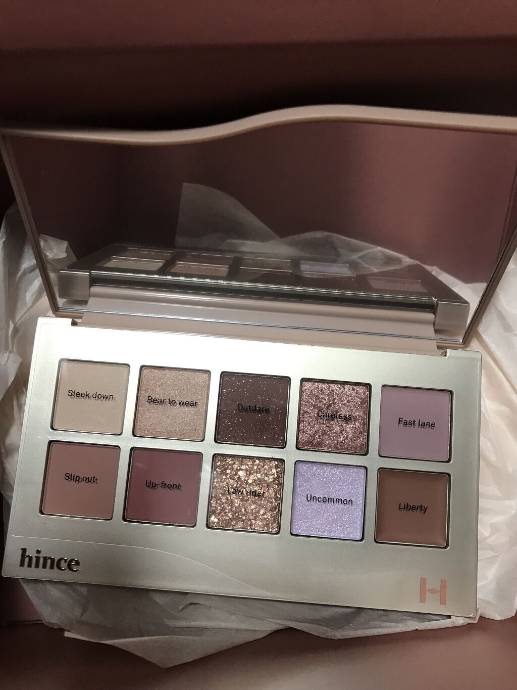 ニューデップスアイシャドウパレット/hince/アイシャドウパレットを使ったクチコミ（2枚目）