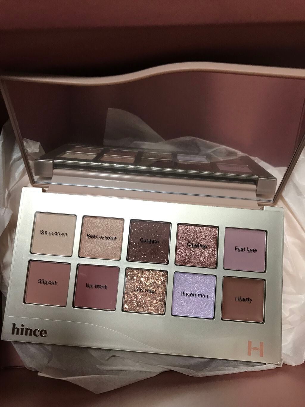 ニューデップスアイシャドウパレット/hince/アイシャドウパレットを使ったクチコミ(2枚目)