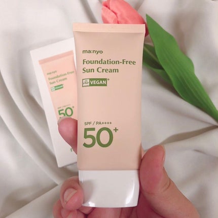 ファンデフリー サンクリーム/manyo/日焼け止めクリームを使ったクチコミ(3枚目)