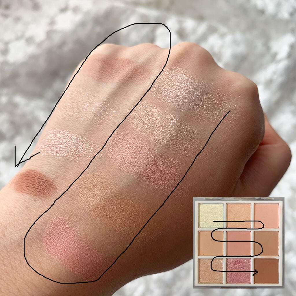 プレイカラーアイズ ≪ミルキーコレクション≫/ETUDE/アイシャドウパレットを使ったクチコミ(5枚目)