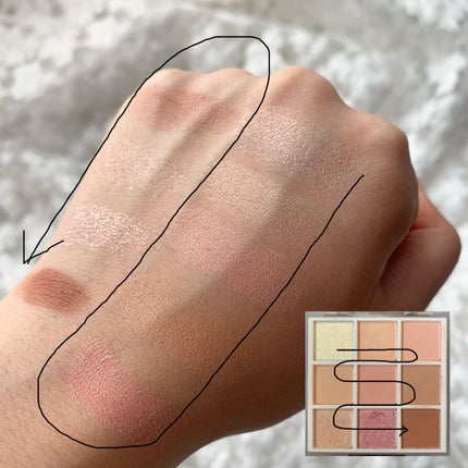 プレイカラーアイズ ≪ミルキーコレクション≫/ETUDE/アイシャドウパレットを使ったクチコミ(5枚目)