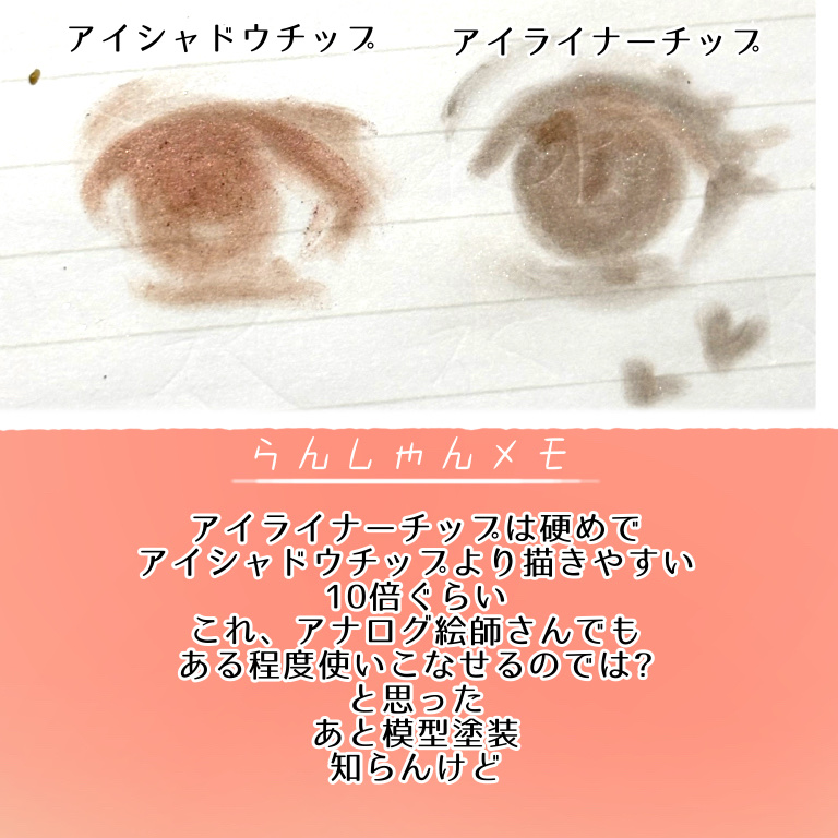 アイライナーチップ/キャンドゥ/メイクブラシを使ったクチコミ（3枚目）