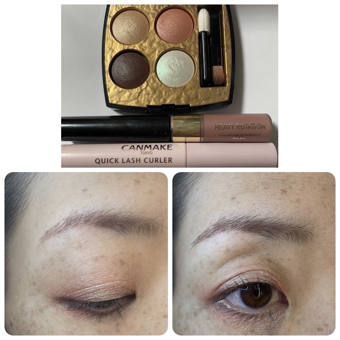 カラーリングアイブロウ マイクロ/ヘビーローテーション/眉マスカラを使ったクチコミ（1枚目）