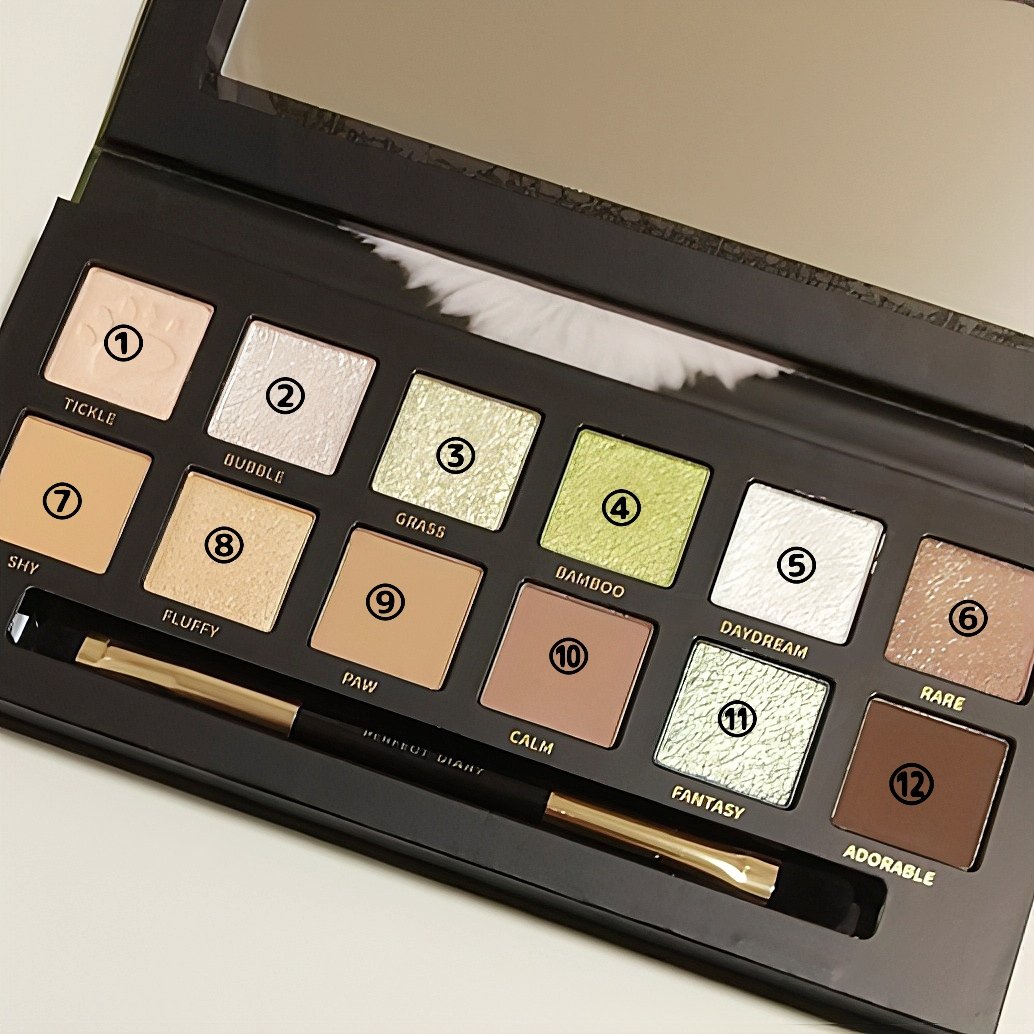 エクスプローラ12色 動物アイシャドウパレット/PERFECT DIARY/アイシャドウパレットを使ったクチコミ（3枚目）