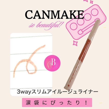 3wayスリムアイルージュライナー/キャンメイク/リキッドアイライナーを使ったクチコミ(1枚目)