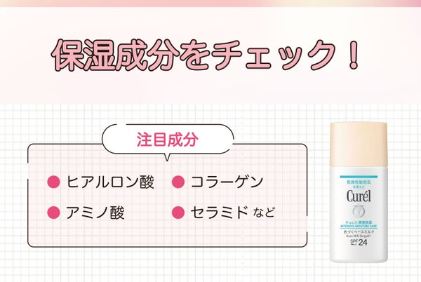 ヒアルロン酸・コラーゲン・アミノ酸・セラミドなどの保湿成分をチェック!