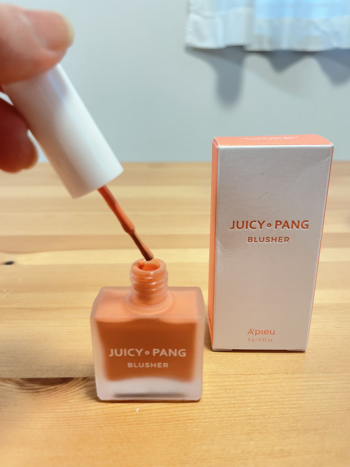 ジューシー パン ウォーター ブラッシャー/A’pieu/リキッドチークを使ったクチコミ（2枚目）