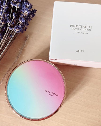 ピンクティーツリーカバークッション/APLIN/クッションファンデーションを使ったクチコミ(1枚目)