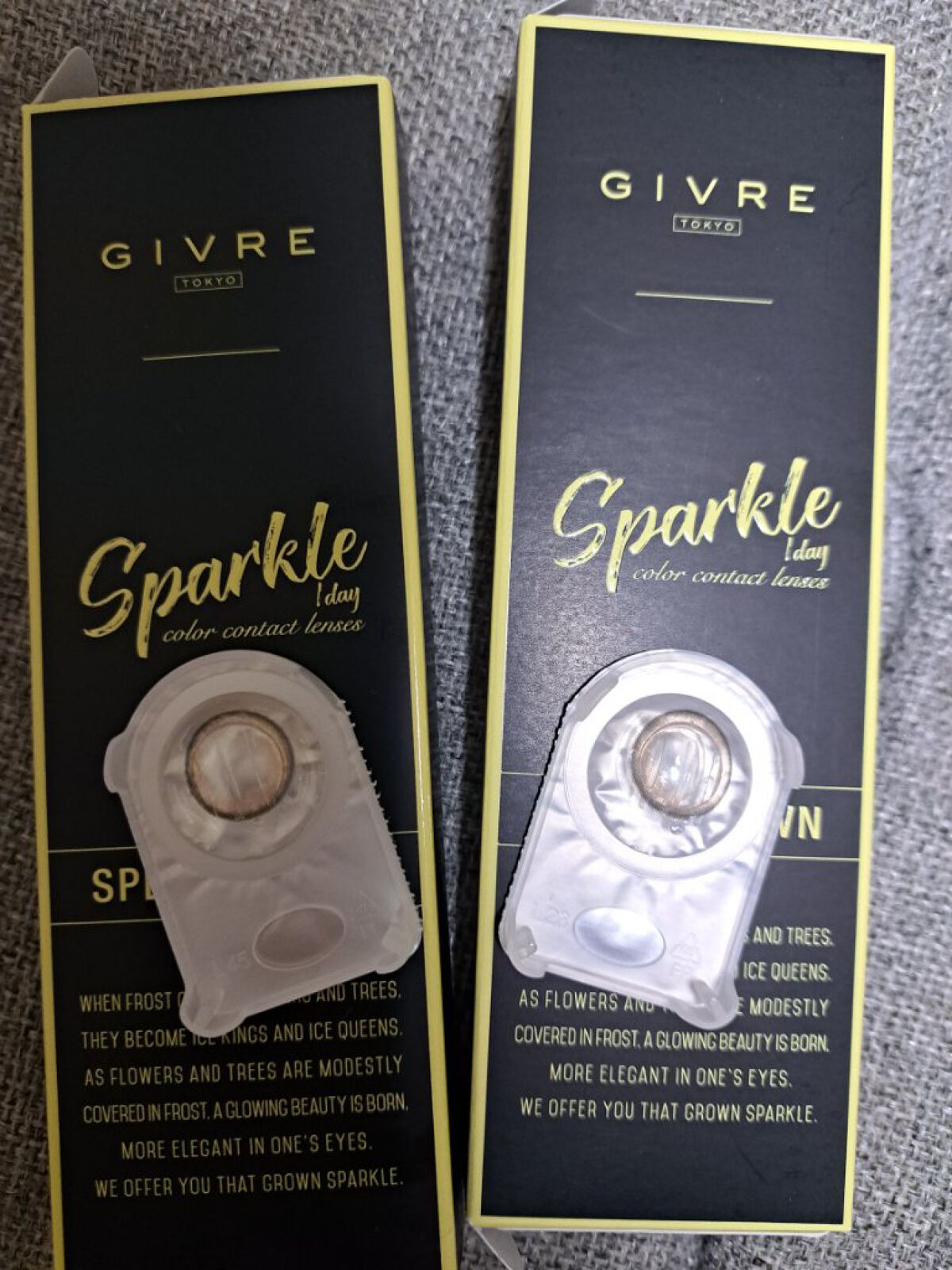 ジーヴル トーキョー スパークル/GIVRE TOKYO/カラーコンタクトレンズを使ったクチコミ（1枚目）