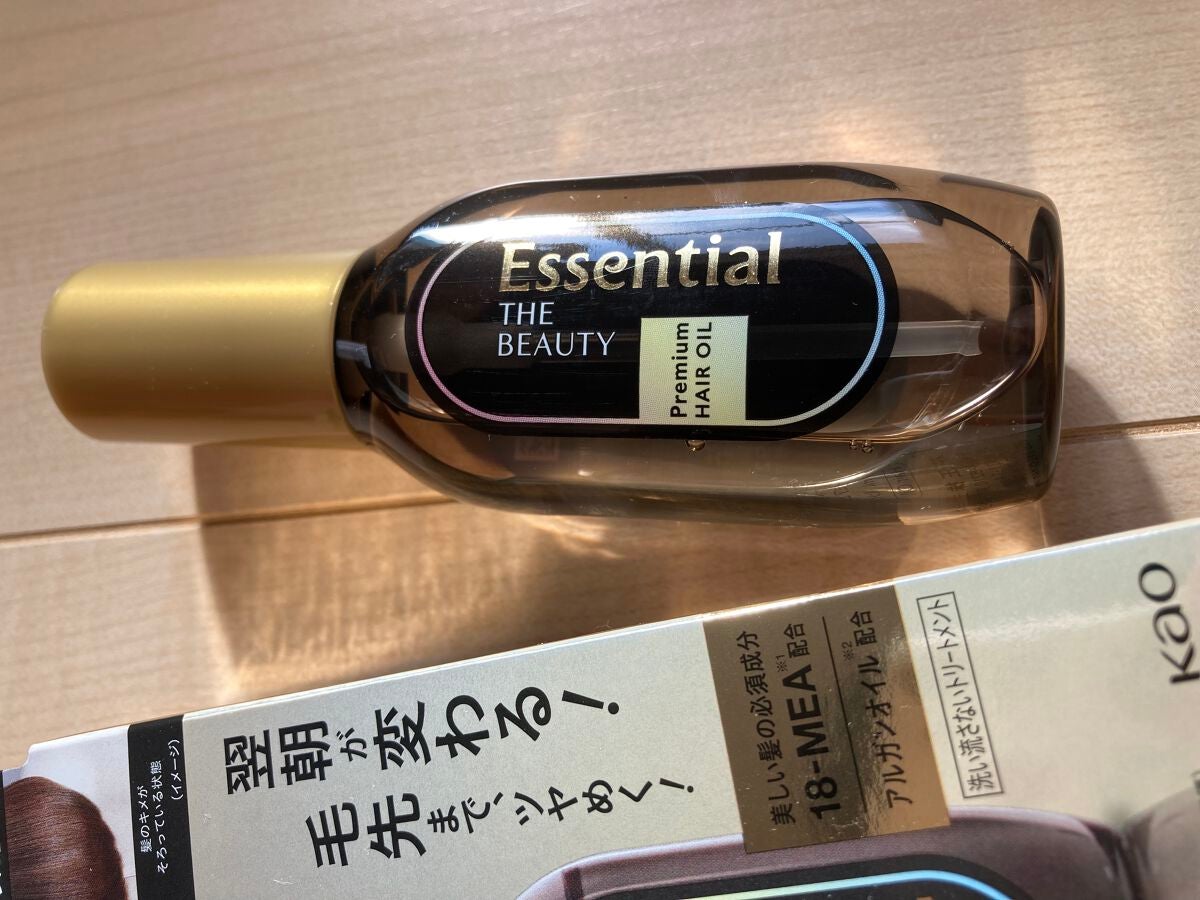 髪のキメ美容プレミアムヘアオイル/エッセンシャル/ヘアオイルを使ったクチコミ(1枚目)