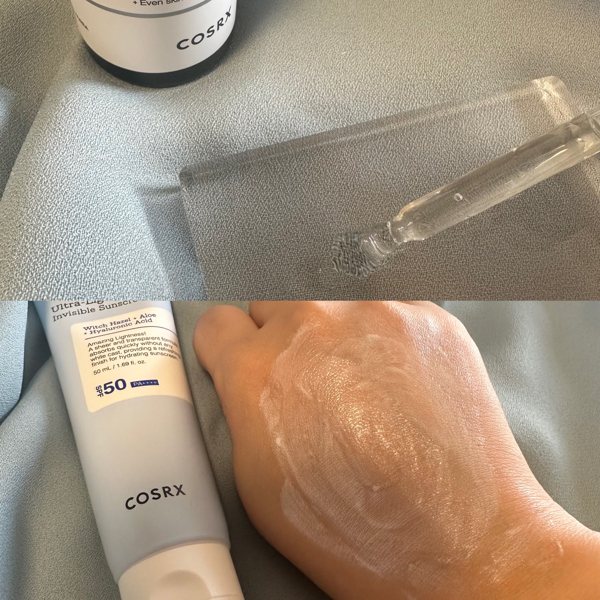 ウルトラライト透明UVクリーム/COSRX/日焼け止めクリームを使ったクチコミ（2枚目）