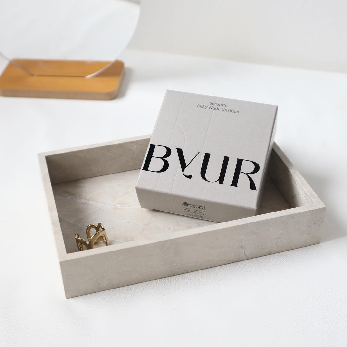 セラムフィット シルキーヌードクッション/ByUR/クッションファンデーションを使ったクチコミ(6枚目)