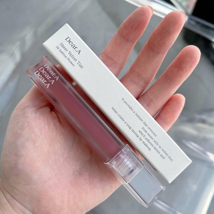 シアーベルベットティント/Dear.A/リップティントを使ったクチコミ(4枚目)