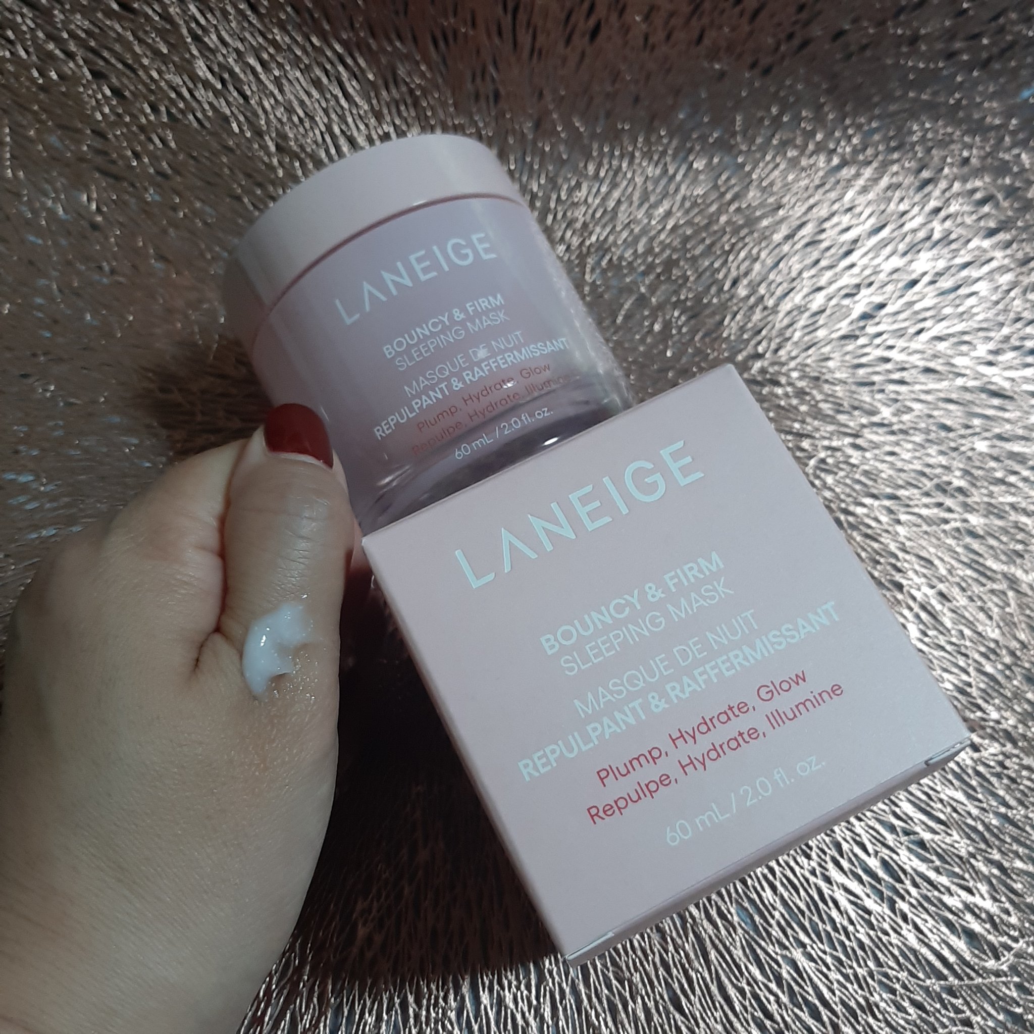 バウンシースリーピングマスク/LANEIGE/フェイスクリームを使ったクチコミ（1枚目）