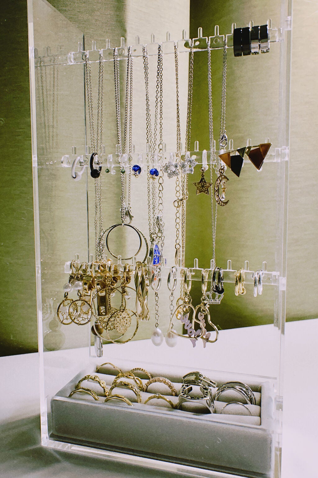 アクリルネックレス・ピアススタンド/無印良品/その他を使ったクチコミ(1枚目)