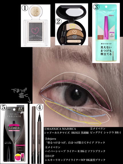 「塗るつけまつげ」自まつげ際立てタイプ/デジャヴュ/マスカラを使ったクチコミ(2枚目)