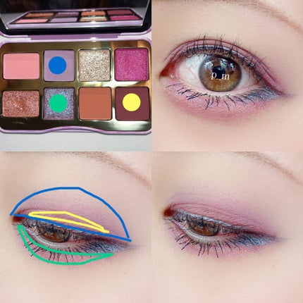 ザッツ マイ ジャム! ミニ アイシャドウ パレット /Too Faced/アイシャドウパレットを使ったクチコミ(2枚目)