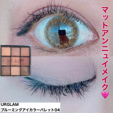 UR GLAM　BLOOMING EYE COLOR PALETTE 04/U R GLAM/パウダーアイシャドウを使ったクチコミ（1枚目）