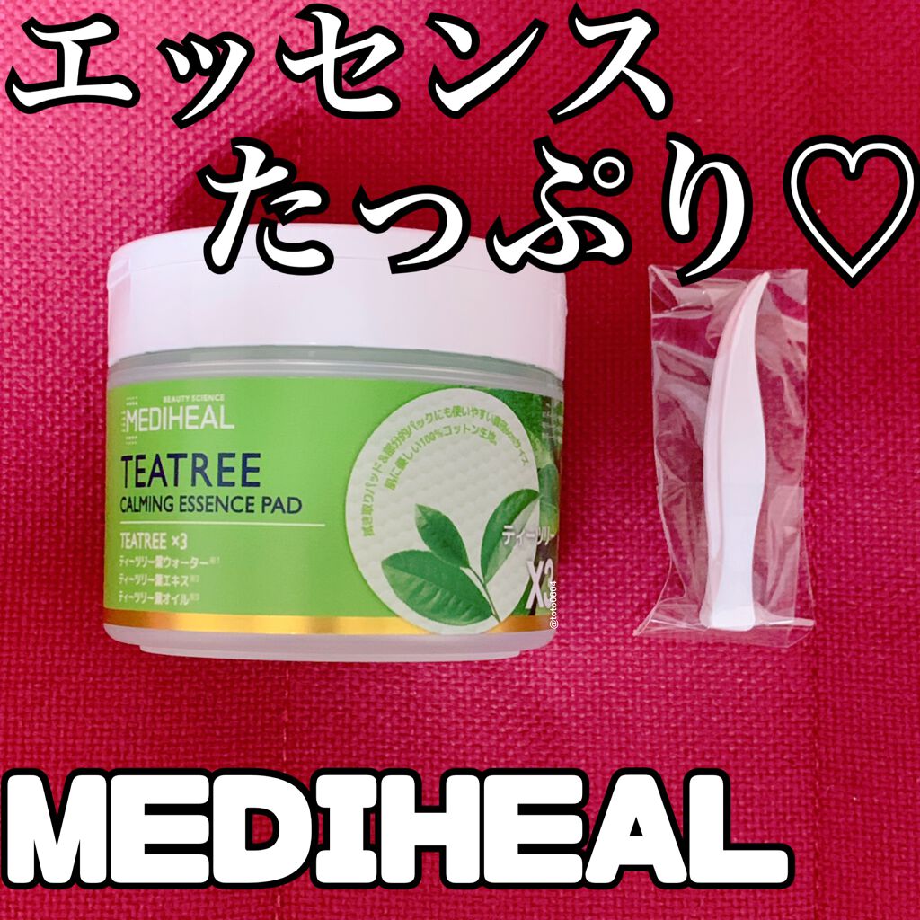 ティーツリーカーミングエッセンスパッド/MEDIHEAL/トナーパッドを使ったクチコミ（1枚目）