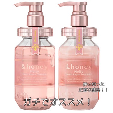 &honey Melty モイストリペア シャンプー1.0／モイストリペア ヘアトリートメント2.0/&honey/シャンプー・コンディショナーを使ったクチコミ（1枚目）