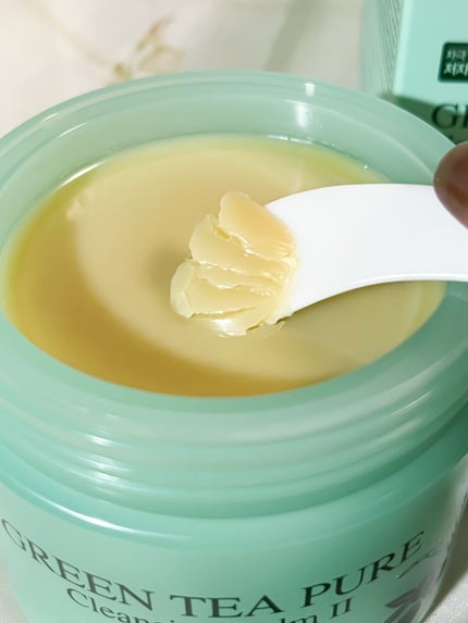 グリーンティーピュアクレンジングバームⅡ/YADAH/クレンジングバームを使ったクチコミ(2枚目)