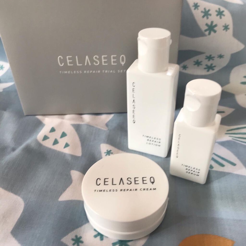 タイムレスリペア 未来肌おためしセット/CELASEEQ/スキンケアキットを使ったクチコミ（2枚目）