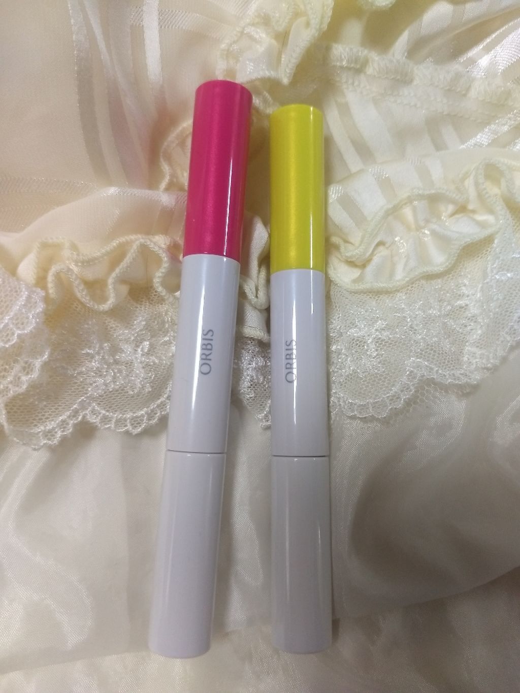 ジューシーアイカラーデュオ/オルビス/スティックアイシャドウを使ったクチコミ(1枚目)