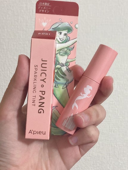 アピュー ジューシーパン スパークリングティント RD01 いちころライチ(アリエルデザイン)/A’pieu/口紅を使ったクチコミ(2枚目)