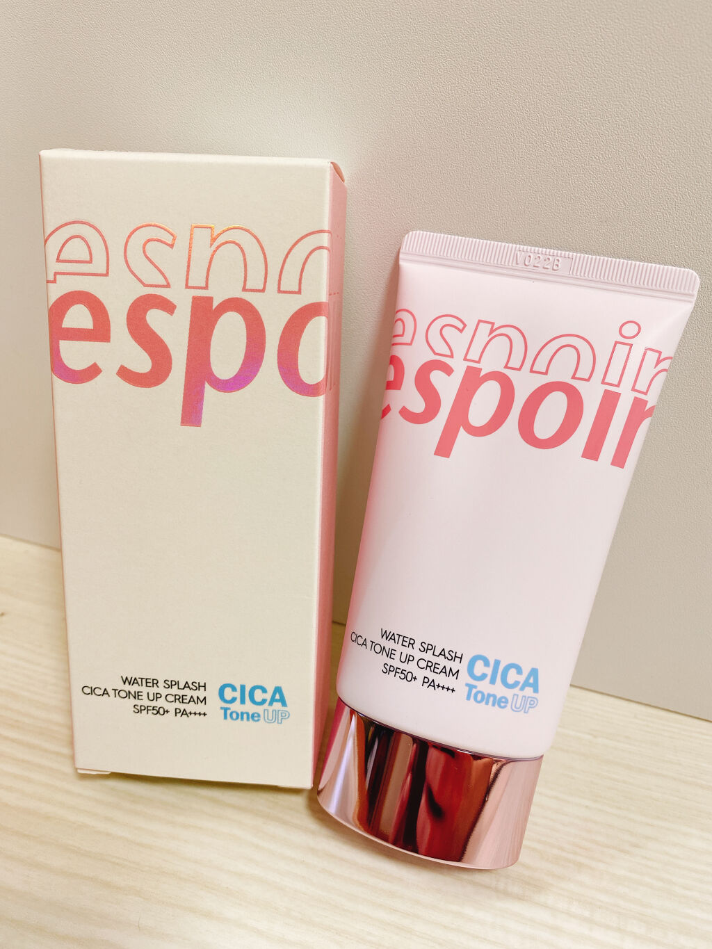 ウォータースプラッシュシカトーンアップクリーム/espoir/化粧下地を使ったクチコミ（1枚目）