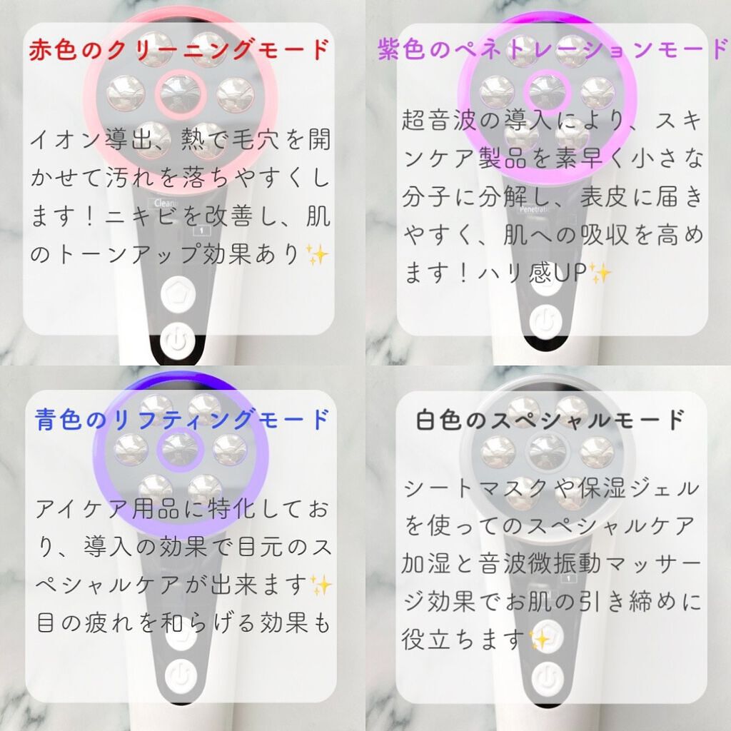 EMS温冷美顔器/NiZmir/美顔器・マッサージを使ったクチコミ(4枚目)