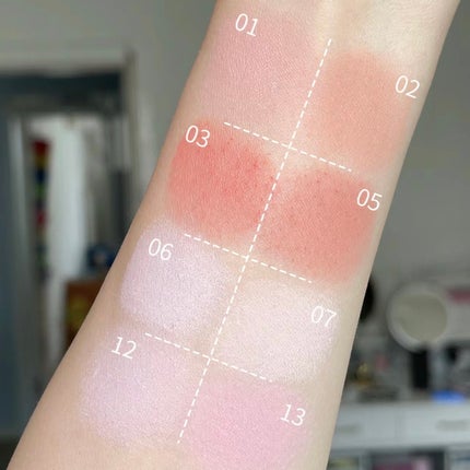 ピュア ブラッシュド サンシャイン チーク/PERIPERA/パウダーチークを使ったクチコミ(3枚目)