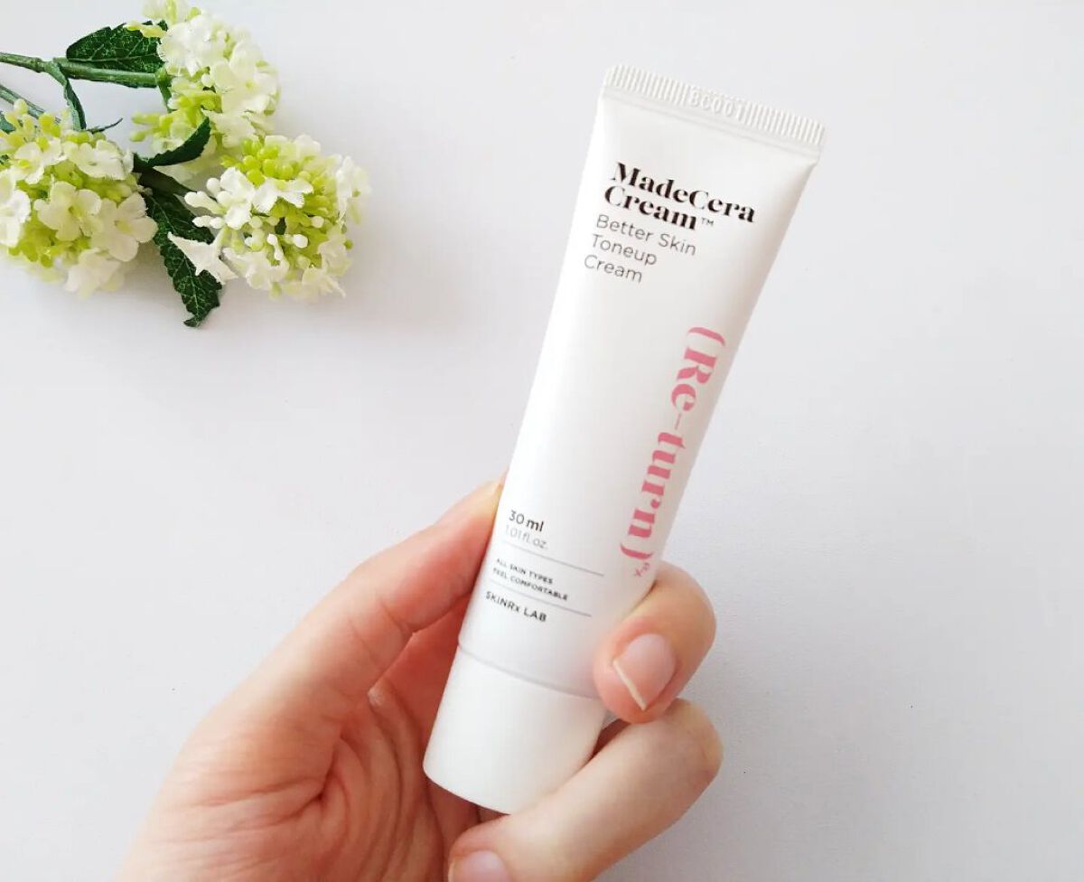 マデセラベタースキントーンアップクリーム/SKINRx LAB/化粧下地を使ったクチコミ（2枚目）