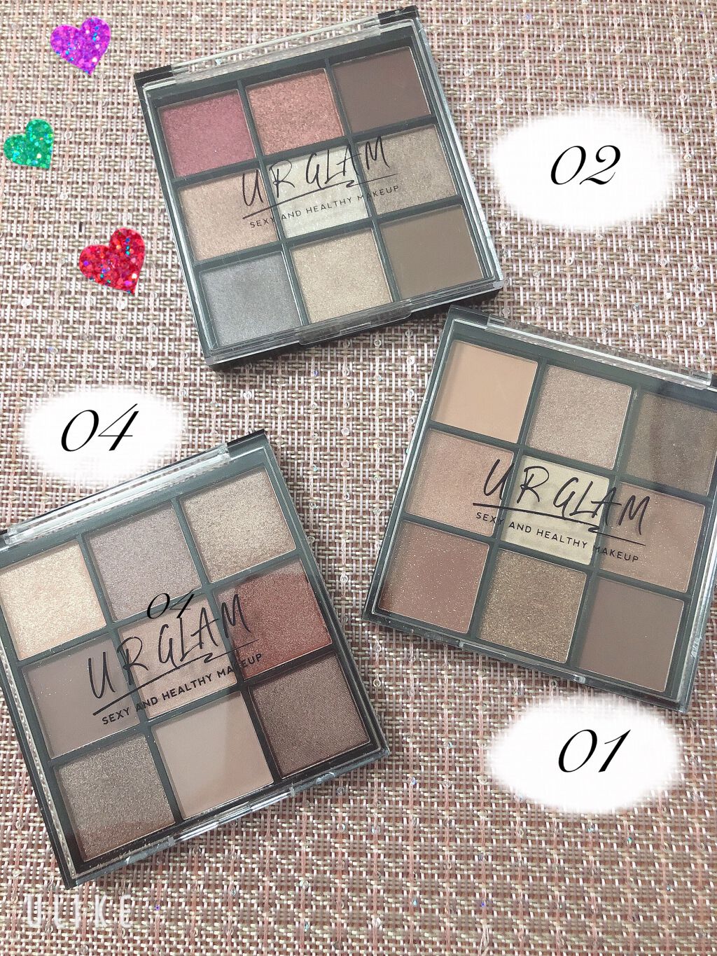 UR GLAM BLOOMING EYE COLOR PALETTE/U R GLAM/アイシャドウパレットを使ったクチコミ(1枚目)