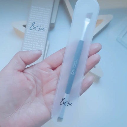 ダブルエンドアイブロウブラシ熊野筆/&be/メイクブラシを使ったクチコミ(6枚目)