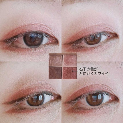 シルキースフレアイズ(マットタイプ)/キャンメイク/アイシャドウパレットを使ったクチコミ(3枚目)