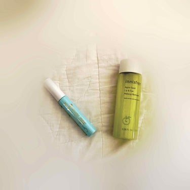 innisfree アップルシード リップ＆アイメイク リムーバーのクチコミ「ヒロインメイクマスカラリムーバー
   落ちにくいマスカラもするする落ちます
   目に入って.....」（1枚目）