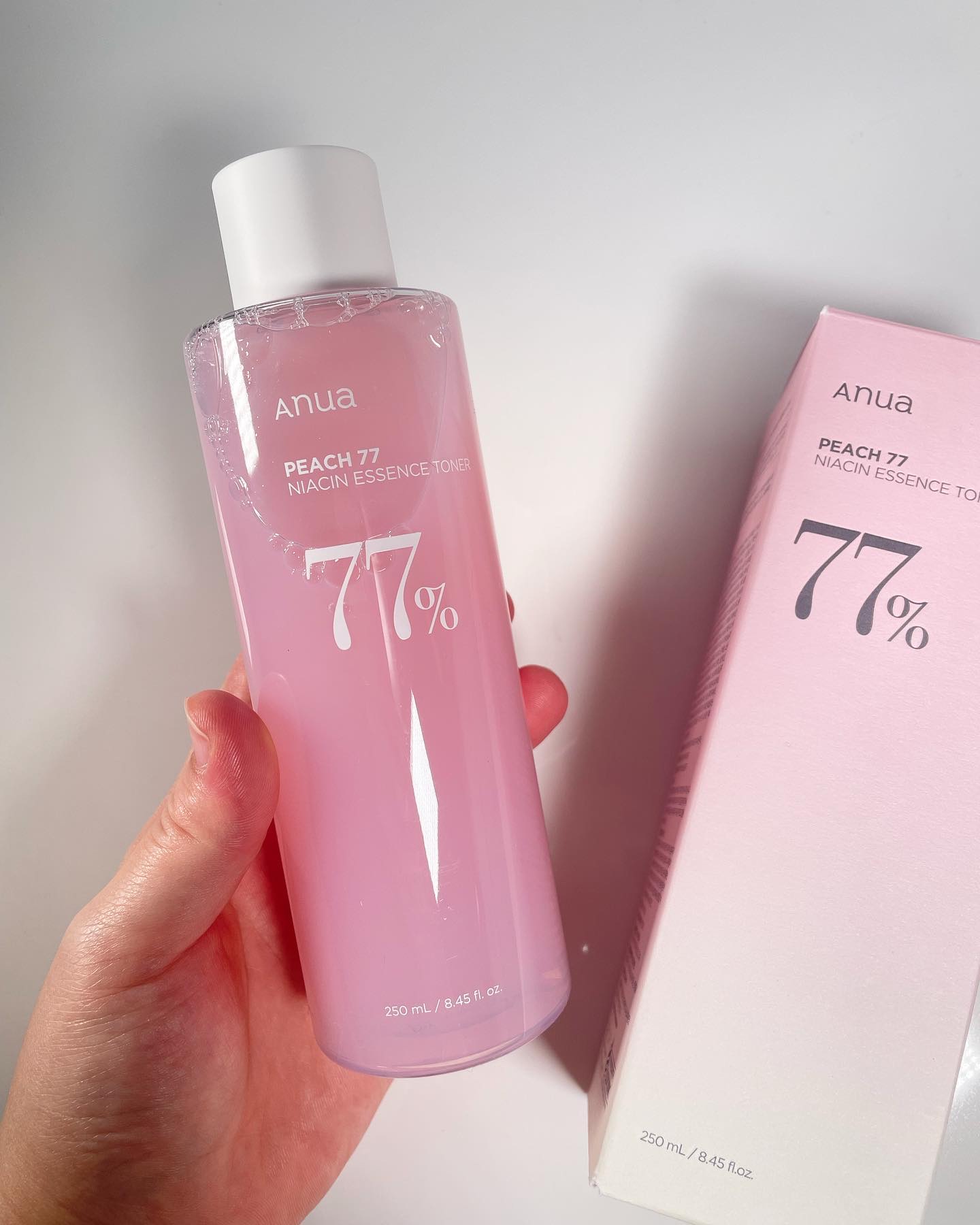 桃77％ナイアシンエッセンストナー 250ml/Anua/化粧水を使ったクチコミ（2枚目）