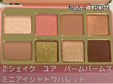 シェイク ユア パーム パームズ ミニ アイシャドウ パレット/Too Faced/パウダーアイシャドウを使ったクチコミ（2枚目）