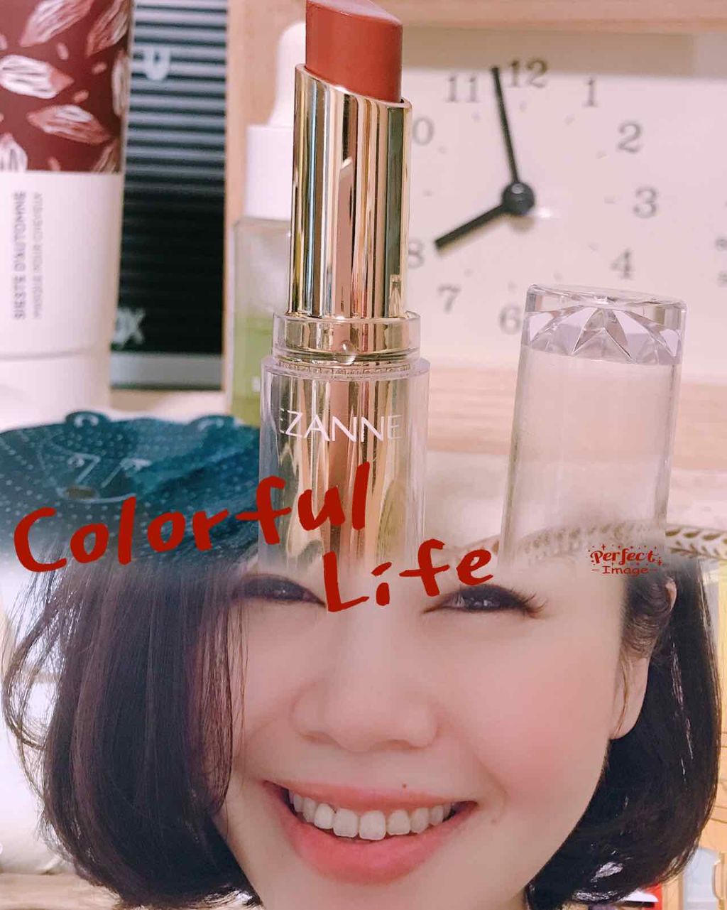 ラスティンググロスリップ/CEZANNE/口紅を使ったクチコミ(2枚目)