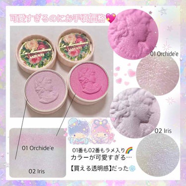 ミニ プレスト チークカラー 01 Orchide'e(オルキデ)/レ・メルヴェイユーズ ラデュレ/パウダーチークを使ったクチコミ（2枚目）