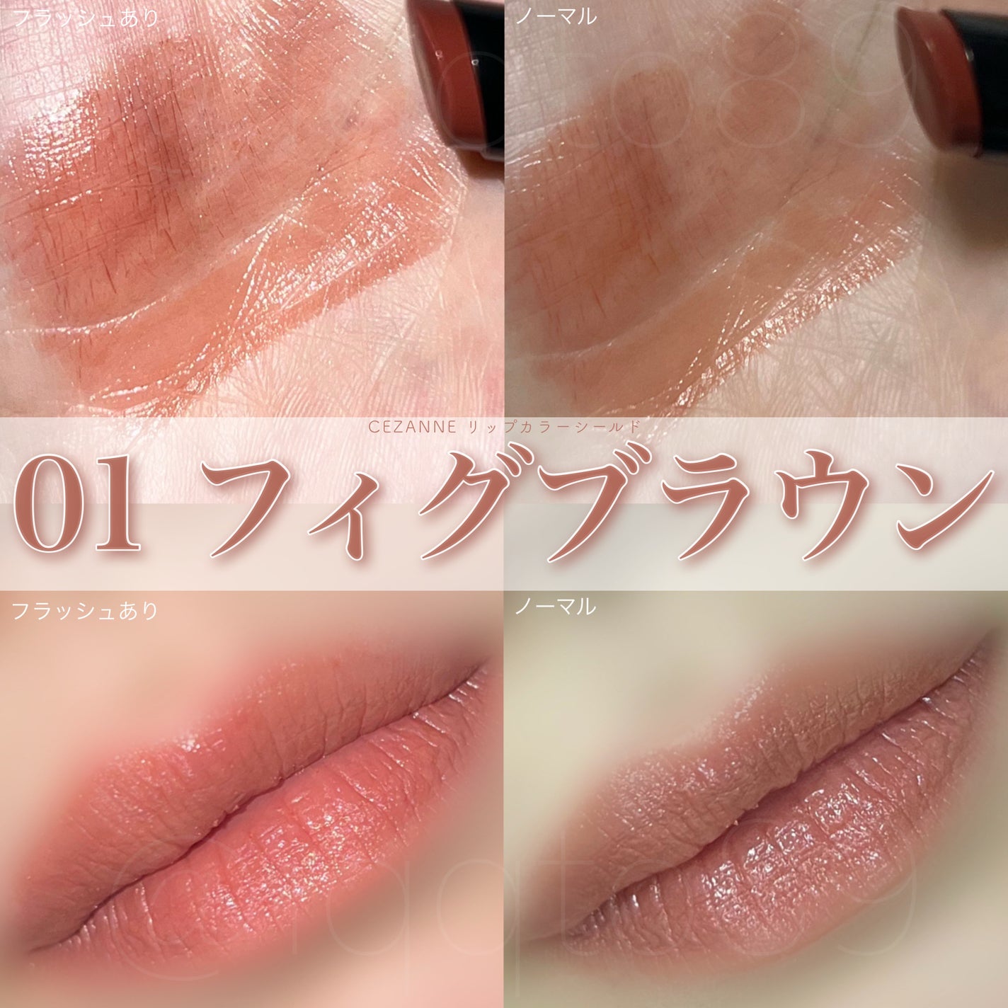 リップカラーシールド/CEZANNE/口紅を使ったクチコミ(3枚目)