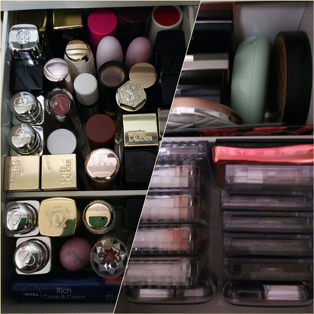 コンパス on LIPS 「こんにちは👋😃コンパスです🎵今日は、わたしのコスメ等々の収納を..」(4枚目)