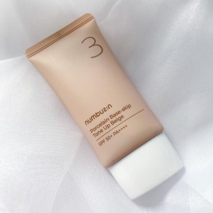 3番 ノーファンデ陶器肌トーンアップクリーム/numbuzin/化粧下地を使ったクチコミ(1枚目)