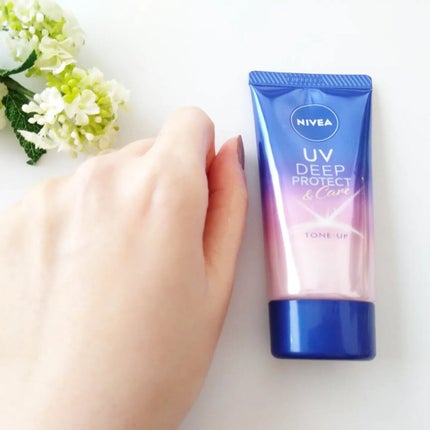 ニベアUV ディープ プロテクト&ケア トーンアップ エッセンス/ニベア/日焼け止めローションを使ったクチコミ(3枚目)