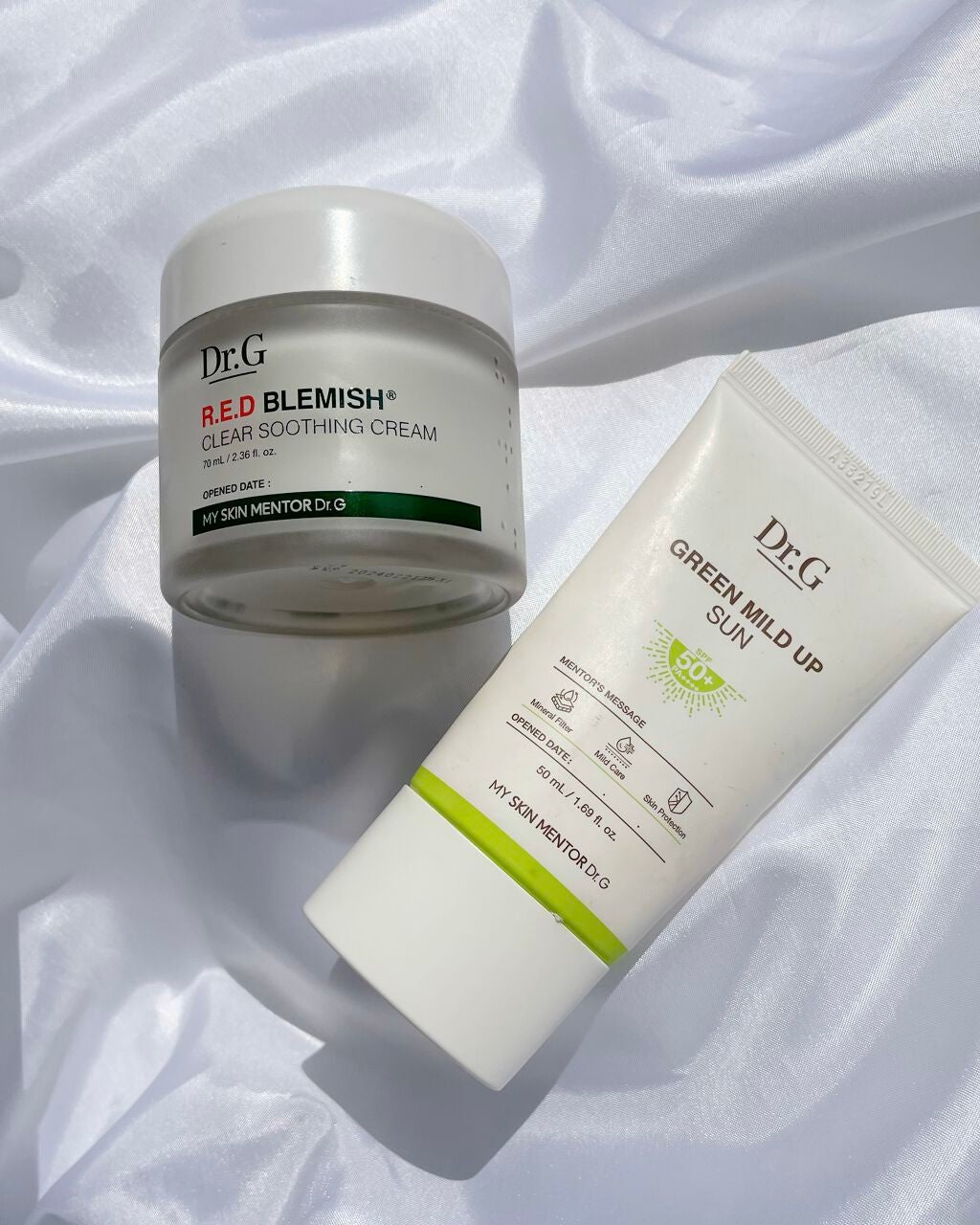 グリーンマイルドアップサンプラス/Dr.G/日焼け止めクリームを使ったクチコミ(2枚目)