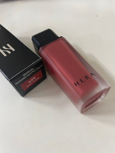 センシュアルパウダーマットリキッド 499 ROSY SUEDE/HERA/口紅を使ったクチコミ（1枚目）